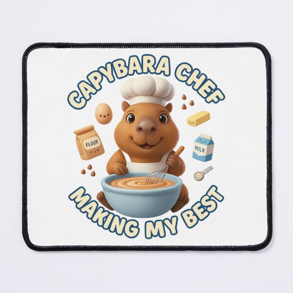 Item preview, Capybara Chef Cute Baking Shirt – Making My Best Funny Animal Cooking Design designed and sold by MartBook.