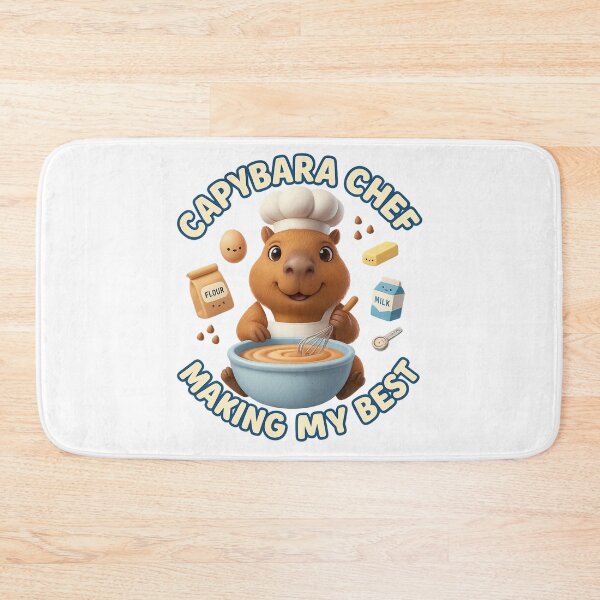 Item preview, Capybara Chef Cute Baking Shirt – Making My Best Funny Animal Cooking Design designed and sold by MartBook.