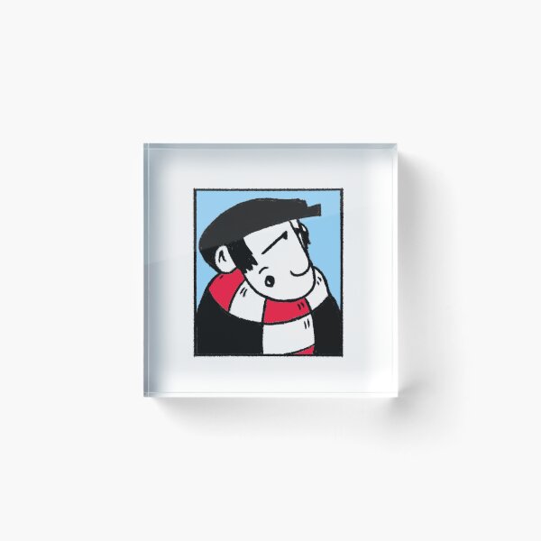 Item preview, Classic Football Fan Illustration | Retro Terrace Supporter | Red & White Scarf - Pop Art designed and sold by GWARTGB.