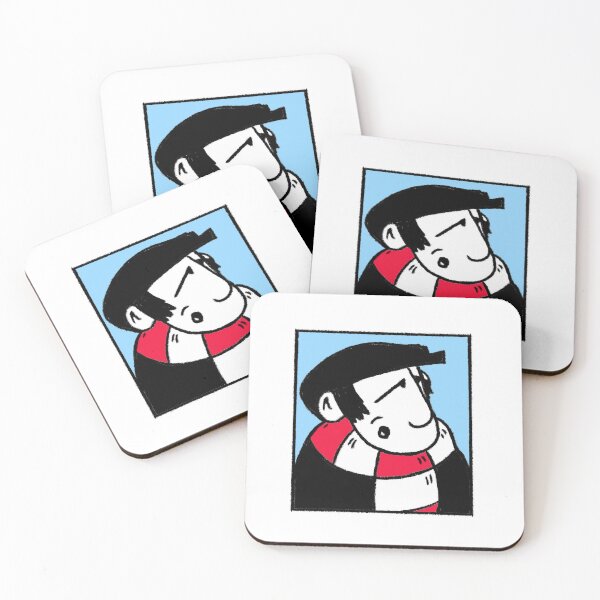 Item preview, Classic Football Fan Illustration | Retro Terrace Supporter | Red & White Scarf - Pop Art designed and sold by GWARTGB.