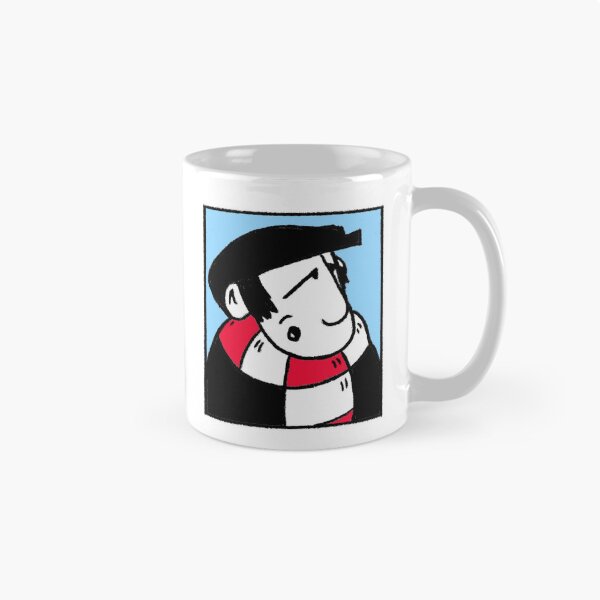 Item preview, Classic Football Fan Illustration | Retro Terrace Supporter | Red & White Scarf - Pop Art designed and sold by GWARTGB.