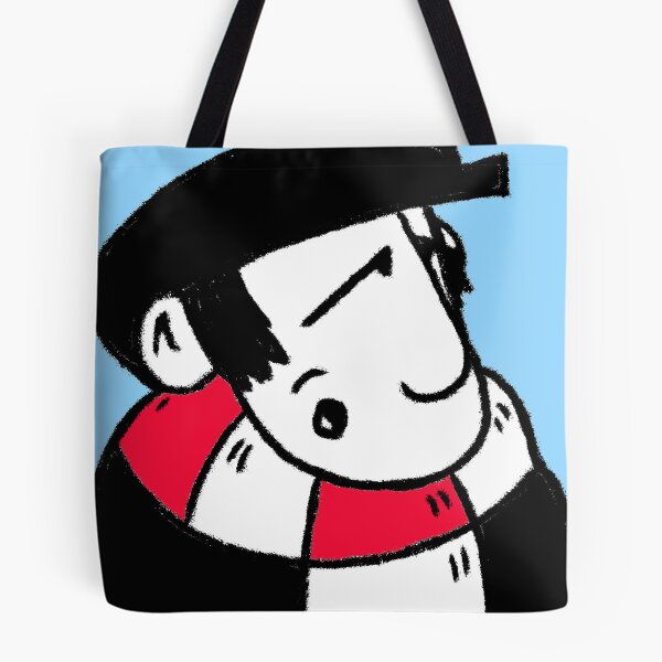 Item preview, Classic Football Fan Illustration | Retro Terrace Supporter | Red & White Scarf - Pop Art designed and sold by GWARTGB.