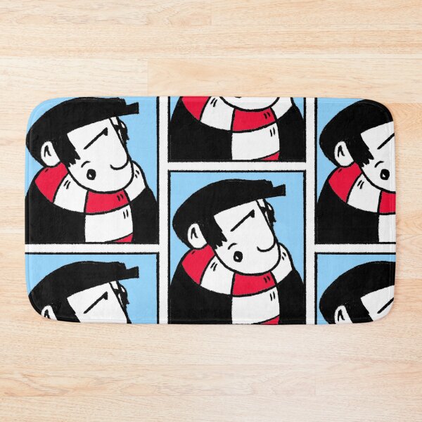 Item preview, Classic Football Fan Illustration | Retro Terrace Supporter | Red & White Scarf - Pop Art designed and sold by GWARTGB.