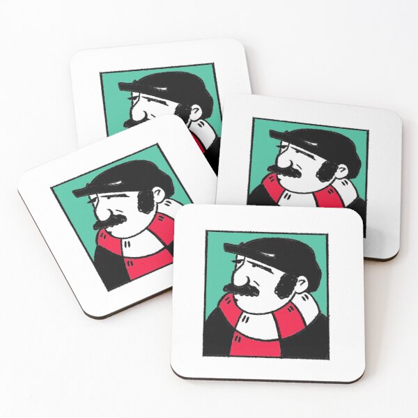 Item preview, Classic Football Fan Illustration |Terrace Supporter | Red & White Scarf - Pop Art designed and sold by GWARTGB.