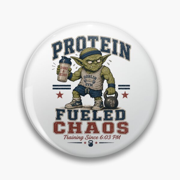Item preview, Protein Fueled Chaos Retro Gym Humor designed and sold by FindYouByZ.