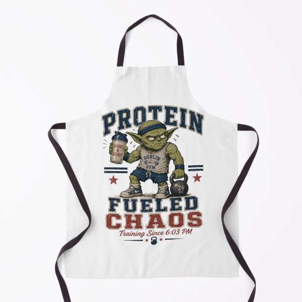 Item preview, Protein Fueled Chaos Retro Gym Humor designed and sold by FindYouByZ.