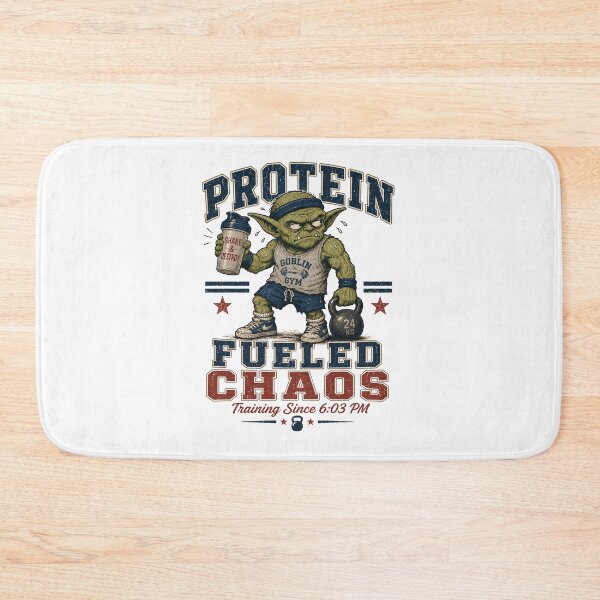 Item preview, Protein Fueled Chaos Retro Gym Humor designed and sold by FindYouByZ.