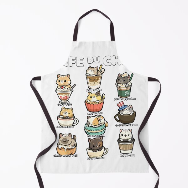 Item preview, Cafe du Chat Cute Coffee Cats Kawaii Pun T-Shirt designed and sold by DArtfulStudio.