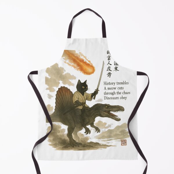 Item preview, Calligraphy Japanese Text Cat Dinosaur Haiku T-Shirt designed and sold by Othinus.