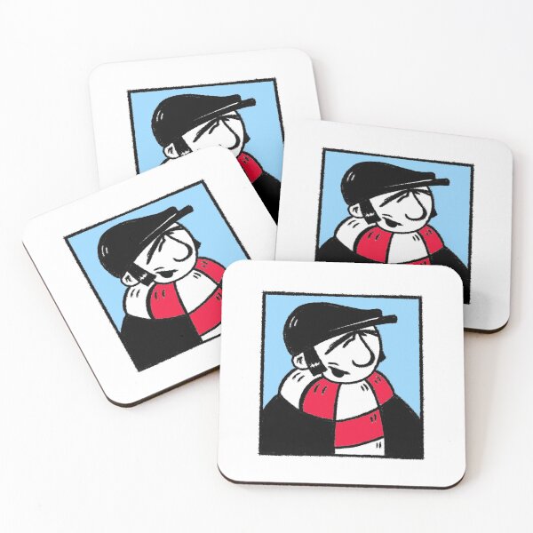 Item preview, Classic Football Fan Illustration | Footy Terrace Supporter | Red & White Scarf - Pop Art designed and sold by GWARTGB.