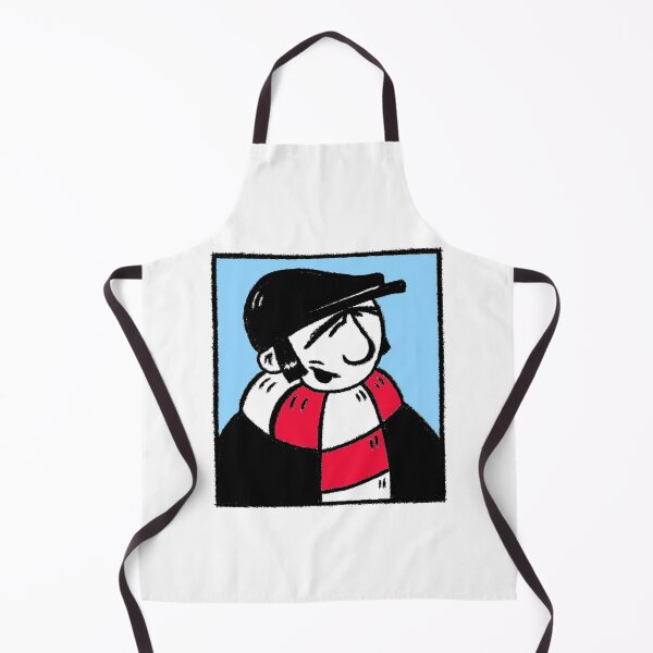 Item preview, Classic Football Fan Illustration | Footy Terrace Supporter | Red & White Scarf - Pop Art designed and sold by GWARTGB.