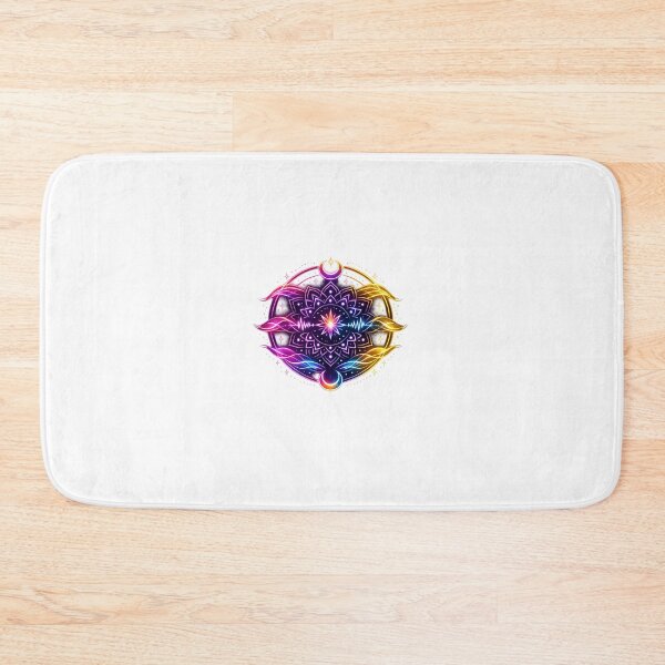 Item preview, Neon Mandala Art – Glowing Celestial Lotus & Energy Wave Design designed and sold by EdgeSphere.