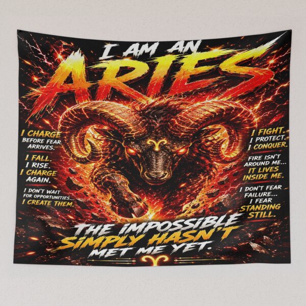 Item preview, I Am An Aries Fierce Zodiac Warrior Art designed and sold by BulletKitty82.