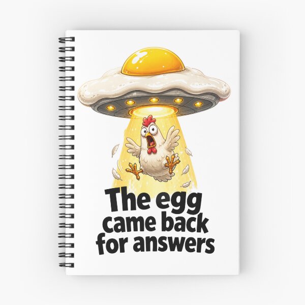 Item preview, The Egg Came Back Chicken UFO Design designed and sold by cookingtherapy.