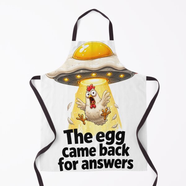 Item preview, The Egg Came Back Chicken UFO Design designed and sold by cookingtherapy.