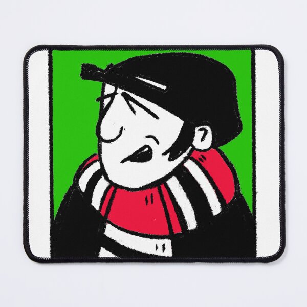 Item preview, Classic Football Fan Illustration | Footy Terrace Supporter | Red, Black & White Scarf - Pop Art designed and sold by GWARTGB.