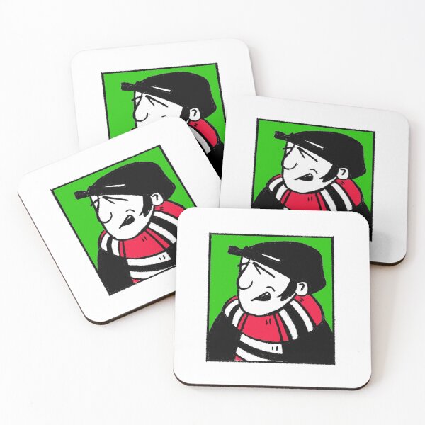 Item preview, Classic Football Fan Illustration | Footy Terrace Supporter | Red, Black & White Scarf - Pop Art designed and sold by GWARTGB.