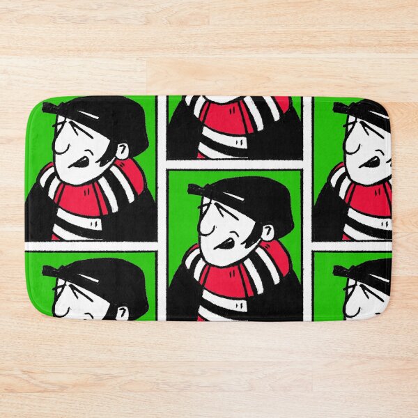 Item preview, Classic Football Fan Illustration | Footy Terrace Supporter | Red, Black & White Scarf - Pop Art designed and sold by GWARTGB.