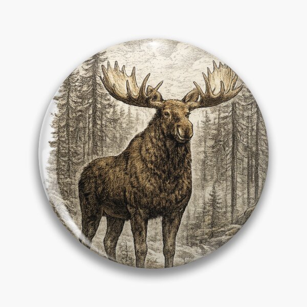 Item preview, Forest Giant (Bull Moose) designed and sold by KrungiT Design .