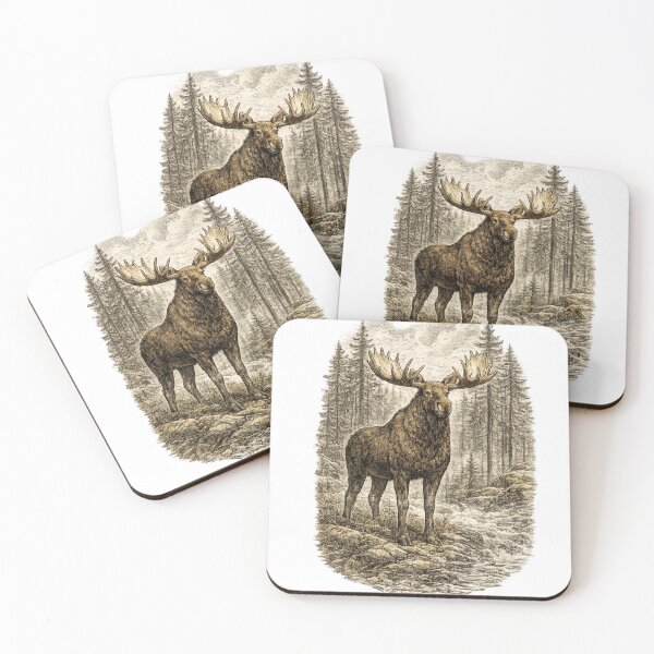 Item preview, Forest Giant (Bull Moose) designed and sold by KrungiT Design .