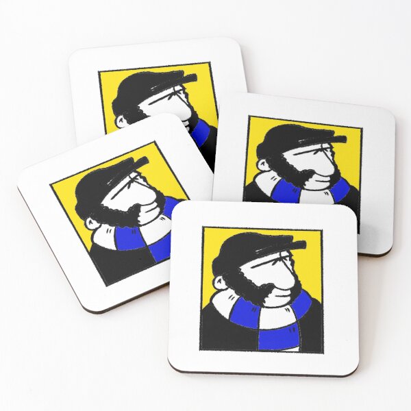 Item preview, Classic Football Fan Illustration | Stadium Terrace Supporter | Blue & White Scarf - Pop Art designed and sold by GWARTGB.