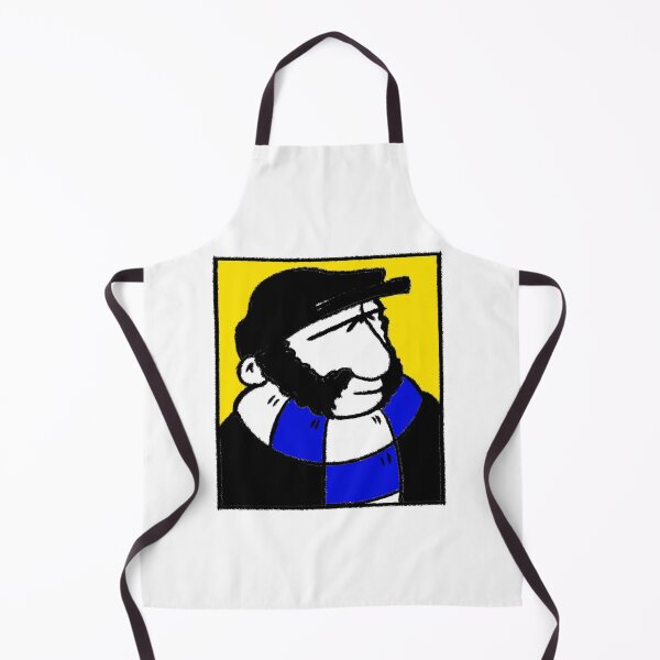 Item preview, Classic Football Fan Illustration | Stadium Terrace Supporter | Blue & White Scarf - Pop Art designed and sold by GWARTGB.