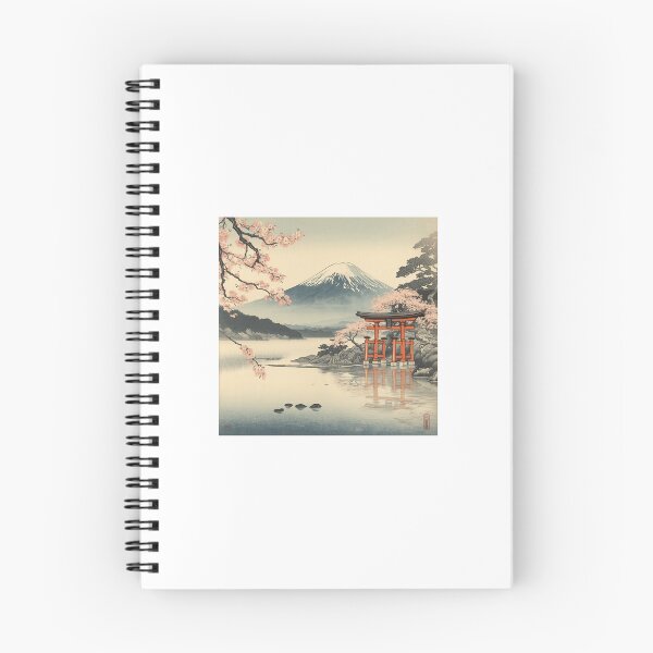 Item preview, Mount Fuji Shrine Reflection – Sakura Japanese Art designed and sold by J-Abiko.