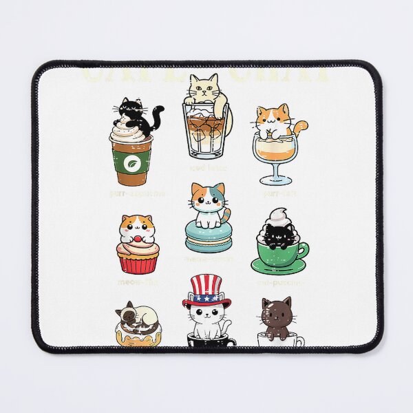 Item preview, Cat Coffee Cafe Du Chat Funny Kitten Women Girls Kids Men T-Shirt designed and sold by gidget-gadget.