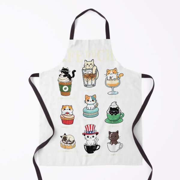 Item preview, Cat Coffee Cafe Du Chat Funny Kitten Women Girls Kids Men T-Shirt designed and sold by gidget-gadget.