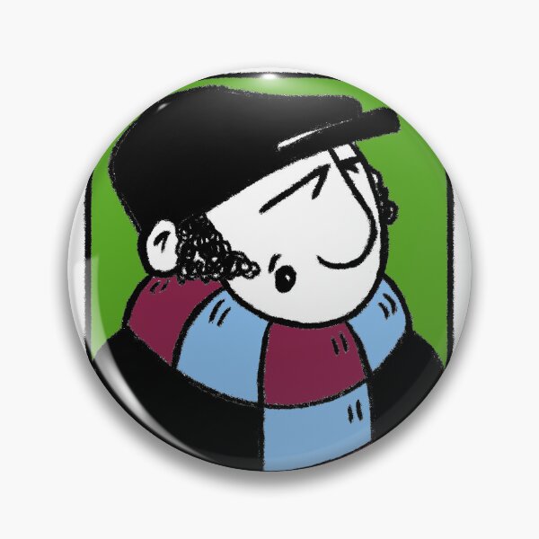 Item preview, Classic Football Fan Illustration | Footy Terrace Supporter | Claret & Blue Scarf - Pop Art designed and sold by GWARTGB.