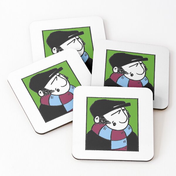 Item preview, Classic Football Fan Illustration | Footy Terrace Supporter | Claret & Blue Scarf - Pop Art designed and sold by GWARTGB.