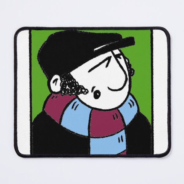 Item preview, Classic Football Fan Illustration | Footy Terrace Supporter | Claret & Blue Scarf - Pop Art designed and sold by GWARTGB.