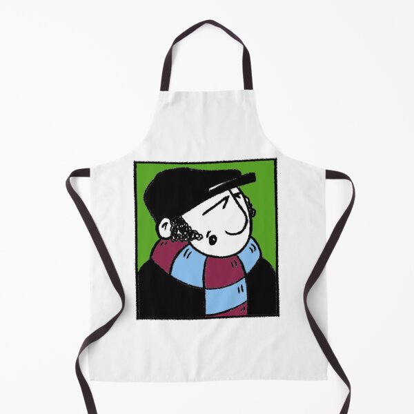 Item preview, Classic Football Fan Illustration | Footy Terrace Supporter | Claret & Blue Scarf - Pop Art designed and sold by GWARTGB.