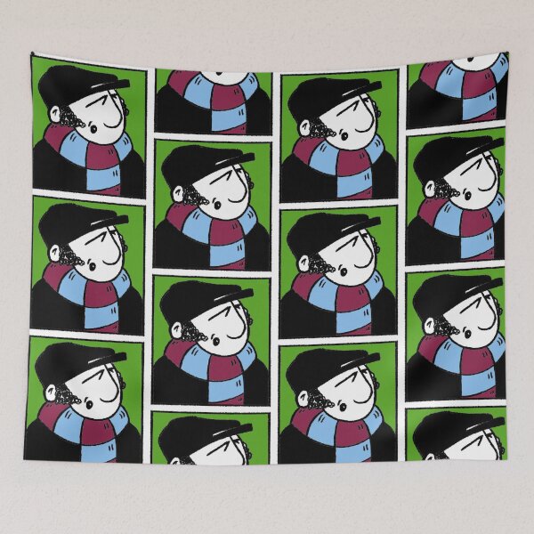 Item preview, Classic Football Fan Illustration | Footy Terrace Supporter | Claret & Blue Scarf - Pop Art designed and sold by GWARTGB.