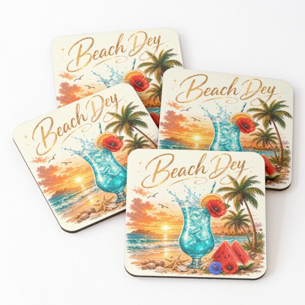 Item preview, Beach Dey – Tropical Sunset Vibes designed and sold by HeyFajnaLinja.