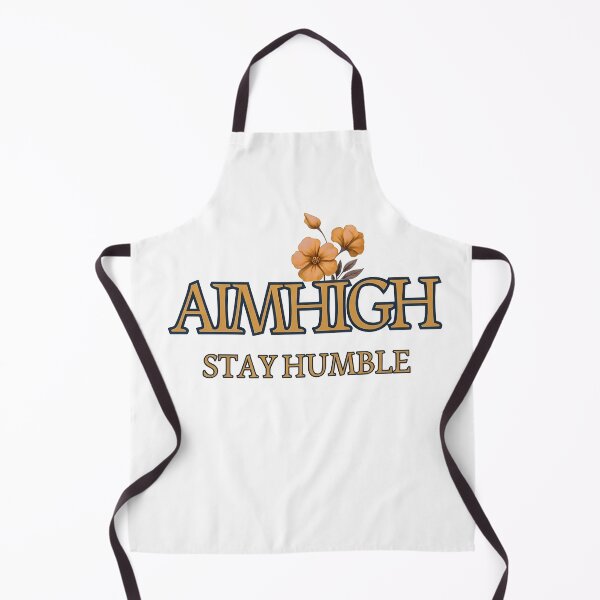 Item preview, Aim High Stay Humble - Minimalist Floral Typography Quote designed and sold by FutureGarb.