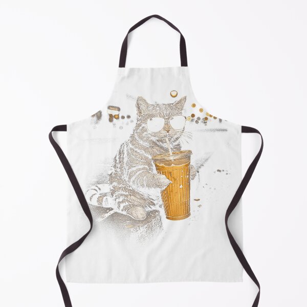Item preview, Cat Drinking Iced Coffee Funny Animal Meme for Men Women T-Shirt designed and sold by Voila-creative.