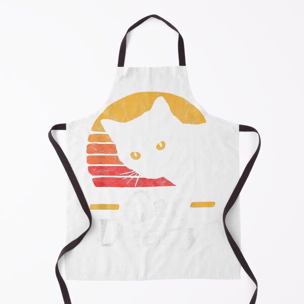 Item preview, Cat Daddy Vintage Eighties Style Cat Retro Distressed T-Shirt designed and sold by JJLetterDesigns.