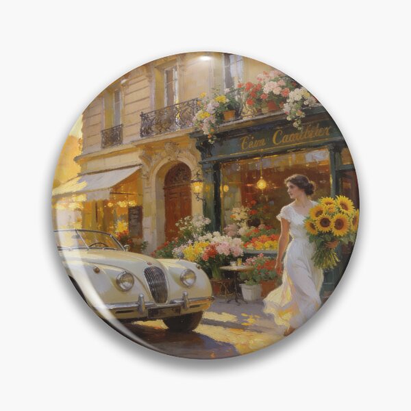 Item preview, Sunflowers Along the Paris Boulevard designed and sold by BlareBlare.