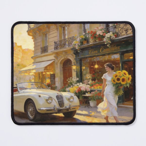 Item preview, Sunflowers Along the Paris Boulevard designed and sold by BlareBlare.