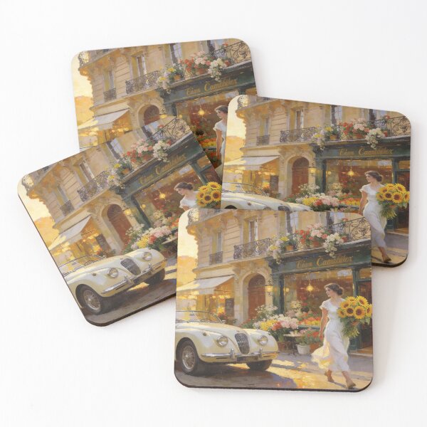Item preview, Sunflowers Along the Paris Boulevard designed and sold by BlareBlare.