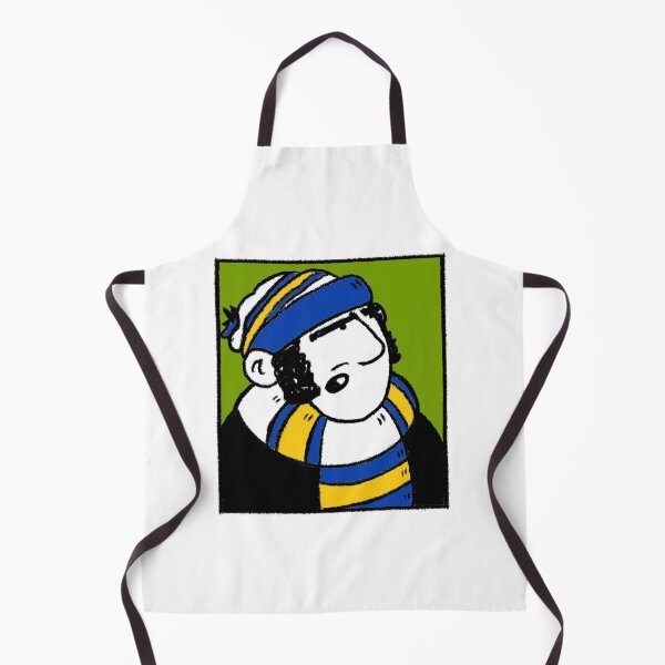Item preview, Classic Football Fan Illustration | Retro Terrace Supporter | Blue, Yellow & White Scarf - Pop Art designed and sold by GWARTGB.
