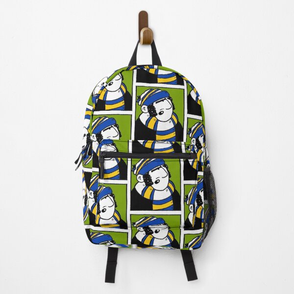 Item preview, Classic Football Fan Illustration | Retro Terrace Supporter | Blue, Yellow & White Scarf - Pop Art designed and sold by GWARTGB.