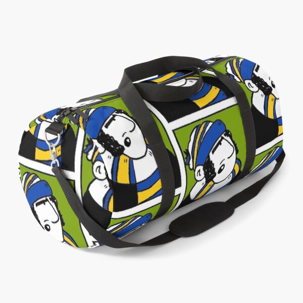 Item preview, Classic Football Fan Illustration | Retro Terrace Supporter | Blue, Yellow & White Scarf - Pop Art designed and sold by GWARTGB.