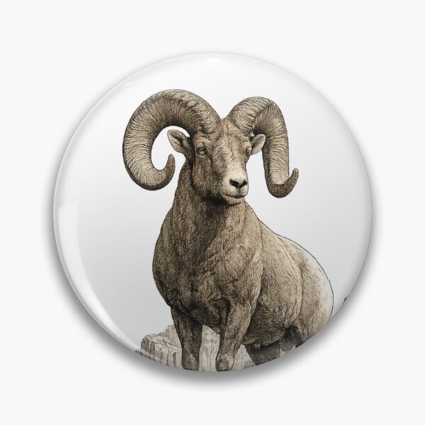 Item preview, Rocky Mountain King (Bighorn Sheep) designed and sold by KrungiT Design .