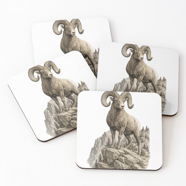 Item preview, Rocky Mountain King (Bighorn Sheep) designed and sold by KrungiT Design .