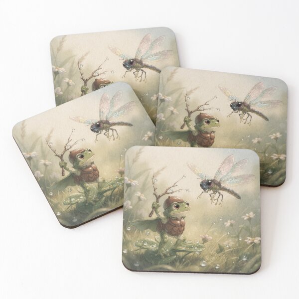 Item preview, Sir Frog and the Dragonfly designed and sold by PictorialWhimsy.