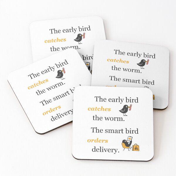 Item preview, The Smart Bird Orders Delivery Funny Quote designed and sold by Symphatee.