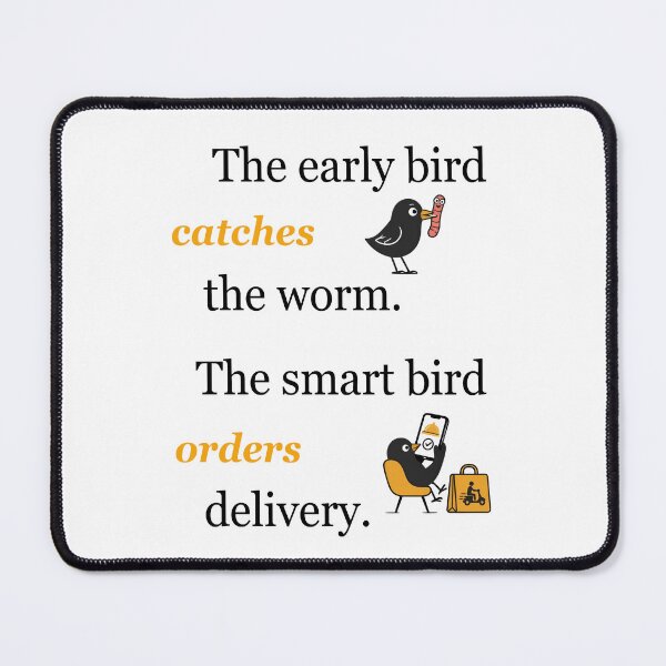Item preview, The Smart Bird Orders Delivery Funny Quote designed and sold by Symphatee.