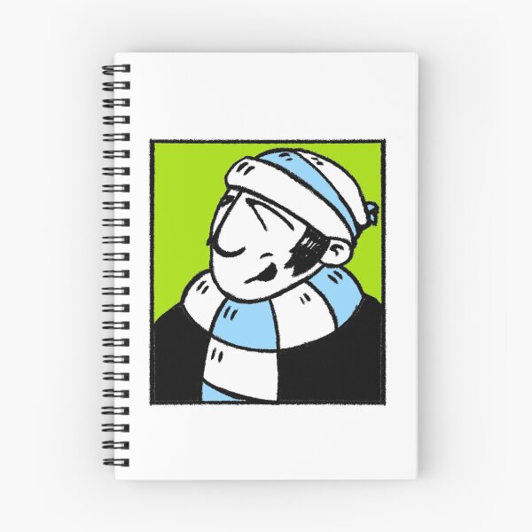 Item preview, Classic Football Fan Illustration | Retro Terrace Supporter | Sky Blue & White Scarf - Pop Art designed and sold by GWARTGB.